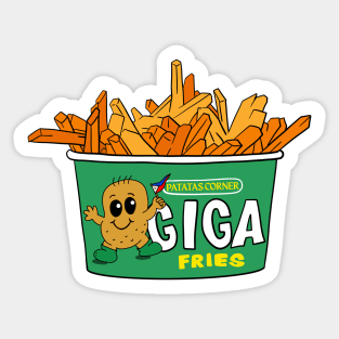 PATATAS CORNER GIG FRIES FILIPINO STICKER Sticker